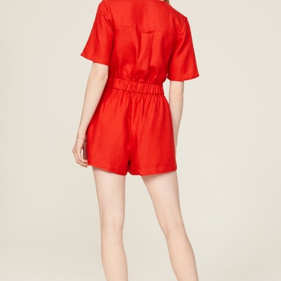 ($380 retail!) Thakoon Scarlet Tie-Front Romper size XS - Picture 6 of 8